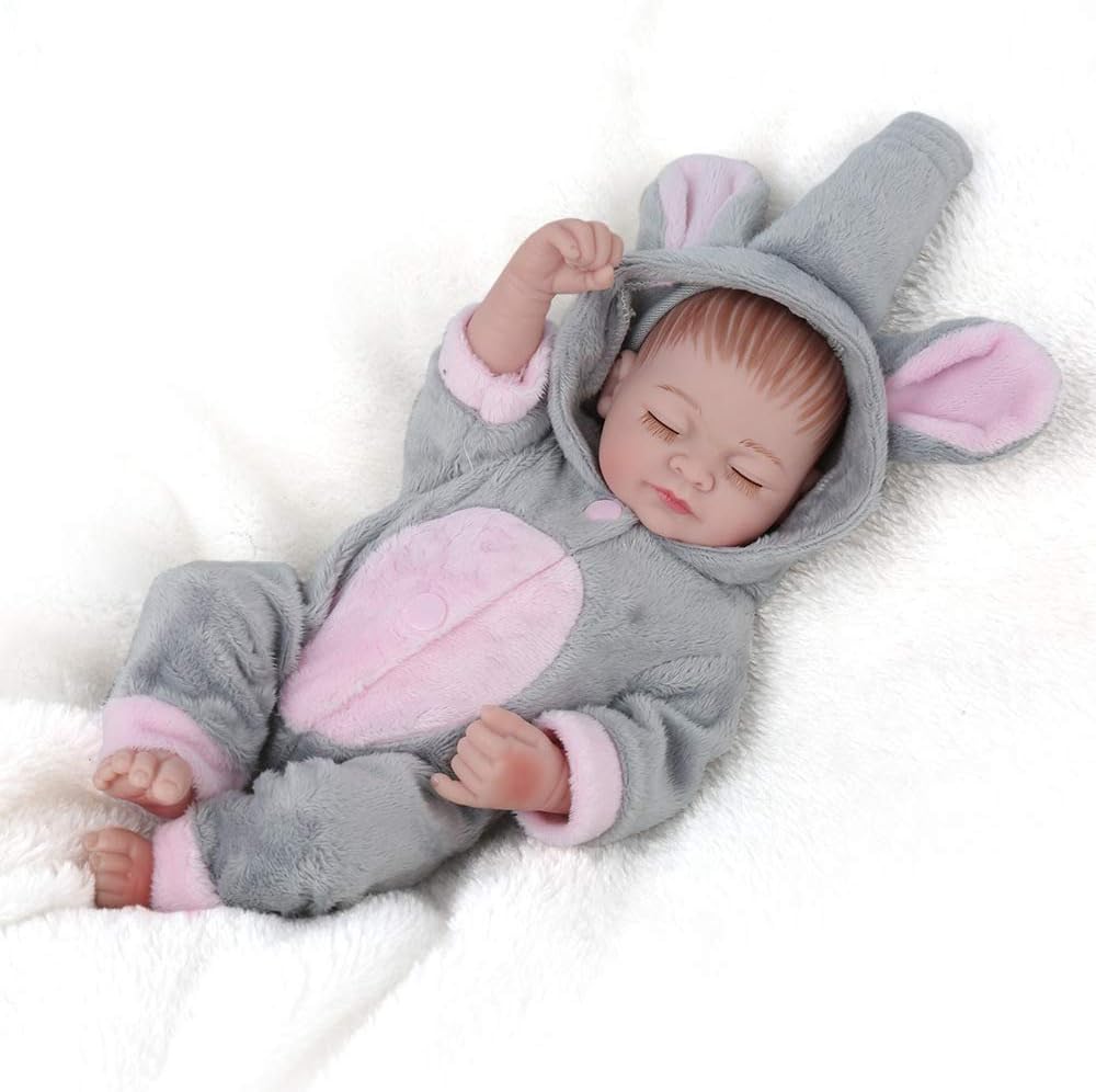 Prezzo Jingya Simulazione Rinascita Baby Doll realistica precoce Istruzione Toy Learning Kid Interactive Ragazza Cosplay Giocattoli Natale Regali di Balneazione e Compagno di Stanza giocattoli-28CM,C Offerte
