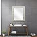 Rectangular Frame Wall Mirror Beveled, Perfect for Bedroom, Bathroom, Vanity, Living Room, Entryway, Hangs Horizontal & Vertical, 27x33, Soft Brass– Easy Mounting - by EcoHome