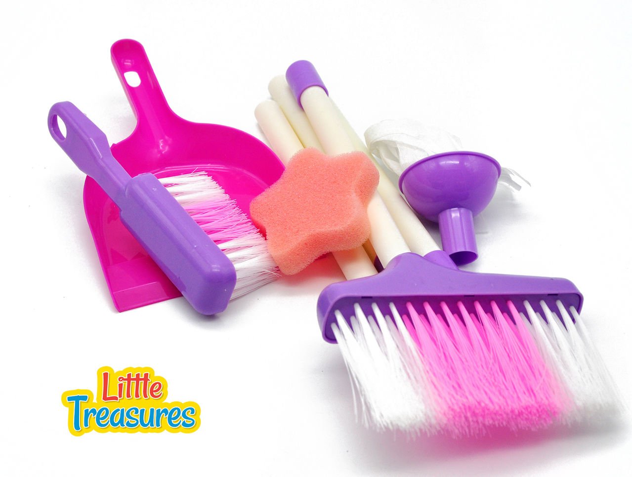 Kids Cleaning Set for Toddlers Girls Broom and Dustpan Mops for Kids