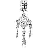 MiiFort Dreamcatcher Charm fits Pandora Charms Bracelets Dream Catcher Women Sister Daughter Granddaughter Birthday Christmas