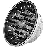 Universal Hair Diffuser Attachment for 1.4-2.4 in Blow Dryers, White
