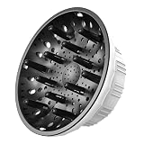 Universal Hair Diffuser for Blow Dryer - Fits All 1.4-2.4 inch Dryers, Professional Ionic Diffuser Attachment for Curly/Wavy Hair, Reduces Frizz & Enhance Curls, Lightweight, Travel-Friendly (white)