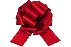 WSSCKSCR 12" Large Gift Bow,1pcs Glitter Big Gift Bow Big Bow for Bike Bow for Present Bow for Large appliances,Bikes,Table Decorations and Party Events Decoration (Red)