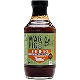 WarPig BBQ FUBAR Flamethrower BBQ Sauce - Spicy Habanero Texas Style Barbecue Sauce for Ribs, Wings, and Pulled Pork - Sweet & Smoky Heat BBQ Sauce - Competition Pitmaster Glaze - 16 oz Bottle