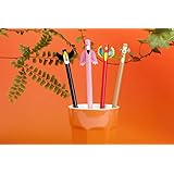 Kikkerland Tropical Animal Novelty Pencil Set, 4 pieces