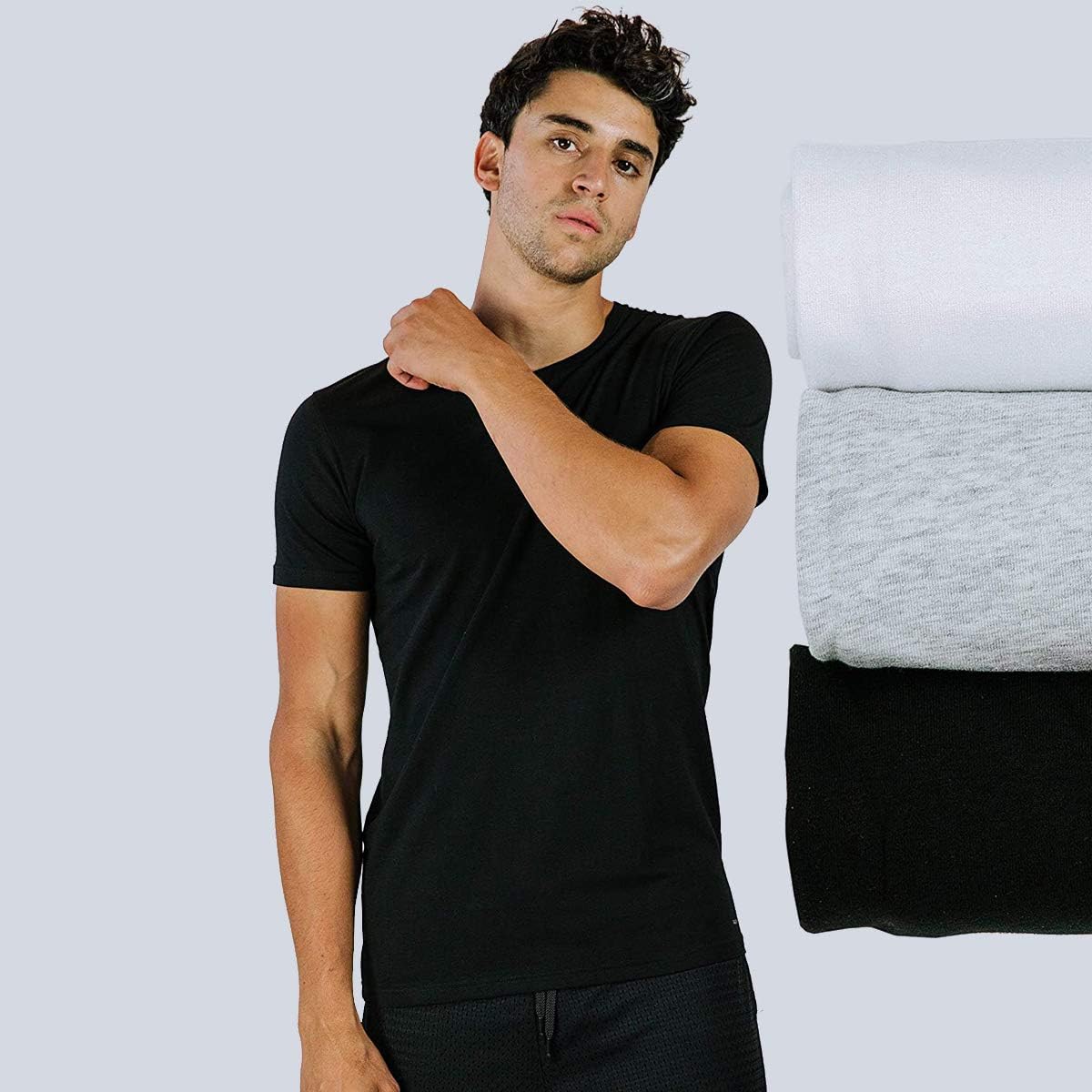 Pair of Thieves Men's Slim Fit Crew Neck T-Shirts, 3 Pack Super Soft Tees, AMZ Exclusive: Clothing