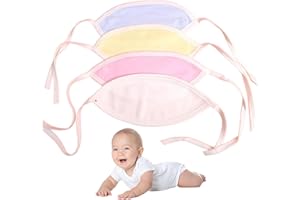 Belly Band for Baby 4Pcs Umbilical Cord Cover for Newborn 0-12 Months, 8.9x4.3 Inch Soft Cotton Baby Belly Button Band with B