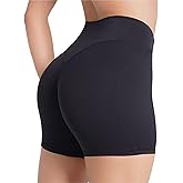 Sunzel No Front Seam High Waist Gym Shorts for Women, Squat Proof Biker Shorts with Tummy Control for Yoga Workout Running