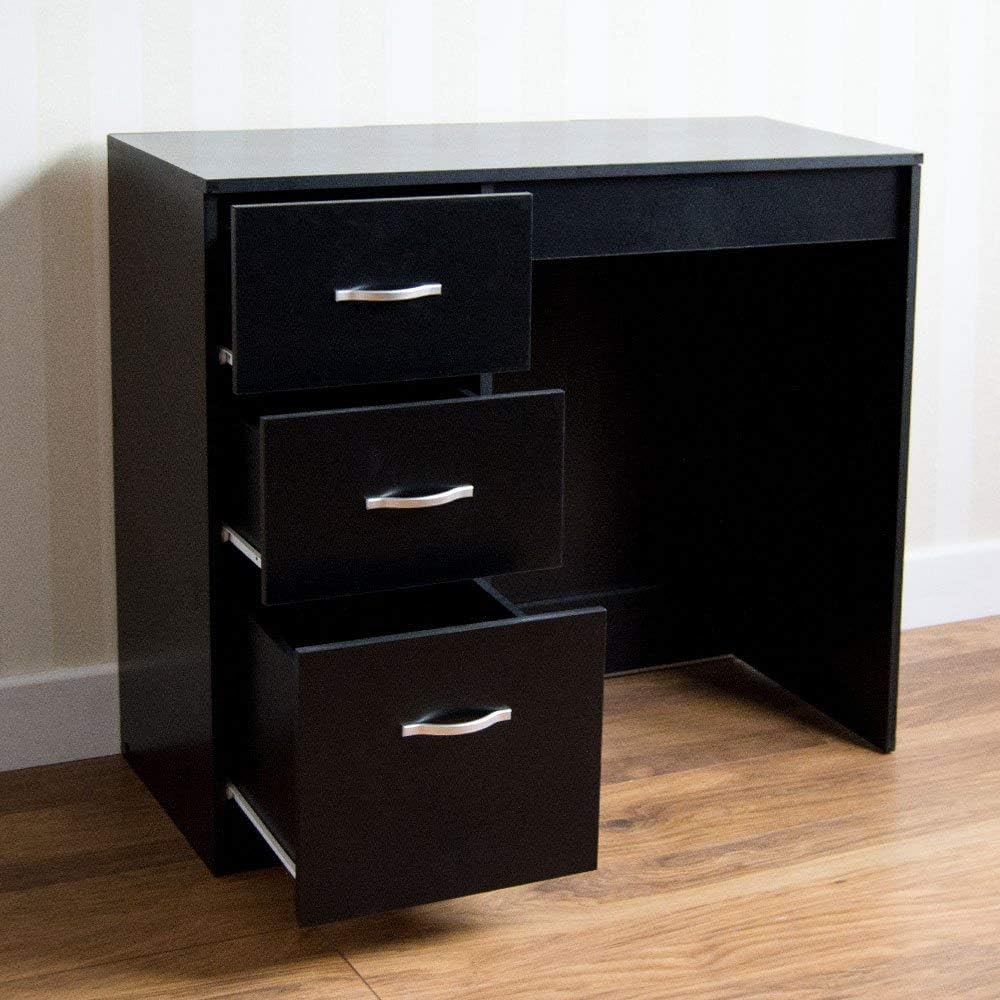 Garden FL Black Finish Desk Table Workstation Home Office Furniture Laptop Notebook Cherry Computer Desk PC Study Writing Reading