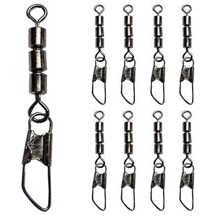 Dreifachwirbel mit Karabiner Angelwirbel für Sbirolino Spinner Forellen Wirbel