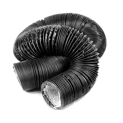 Bewox Flexible Vent Ducting Ventilation Air Aluminum Hose For Grow Tents, Dryer Rooms, Kitchen - Length 6.6FT (4Inch)