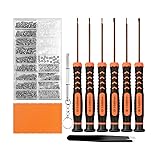TECKMAN Eyeglass Repair Kit, Small Eyeglasses Screwdriver Tool Set with Assorted