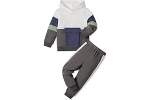 MKSODOPY mkodopy Toddler Boy Clothes Hoodie Sweatsuits Tops and Pants Boys Fall Winter Outfits Toddler Boy Clothing Set