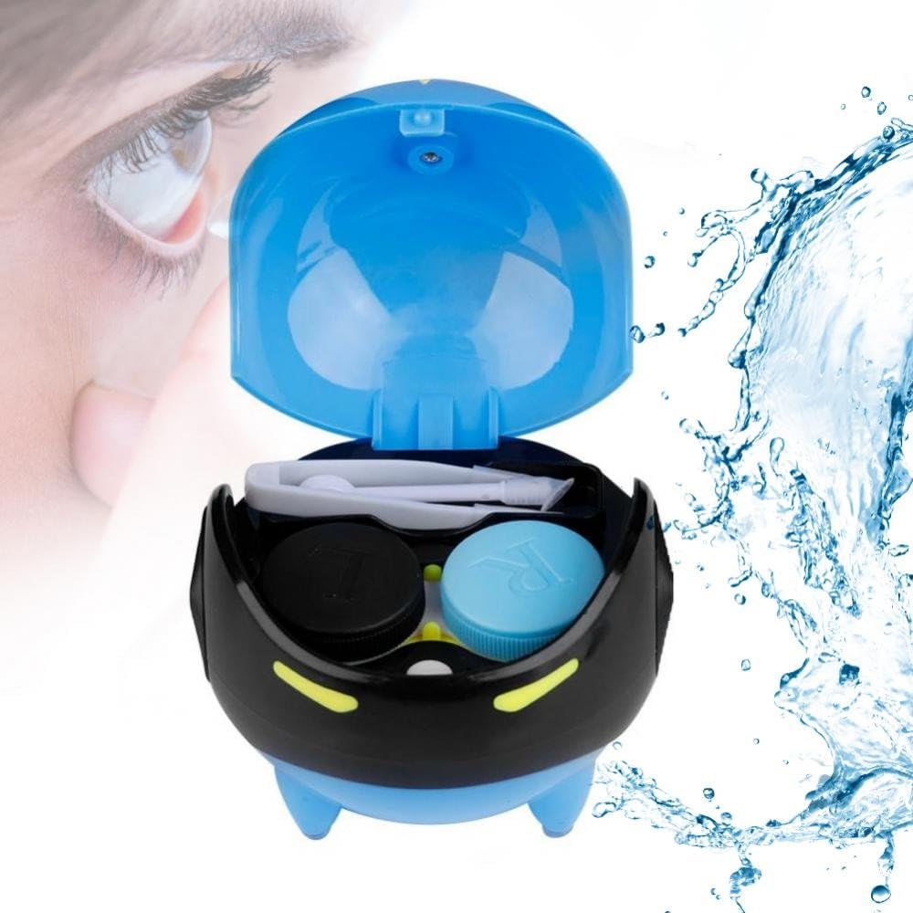 Portable Automatic Contact Lens Ball Mask Washer Cleansing Lenses Cleaner Lens Case, USB Charge(Blue)