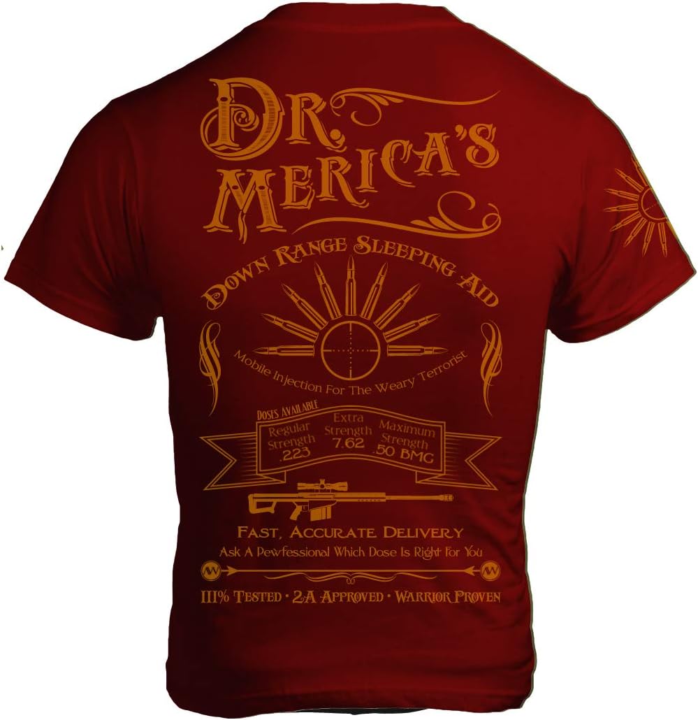 Dr. Merica's Down Range Sleeping Aid Mens T-Shirt - American Warrior Collection