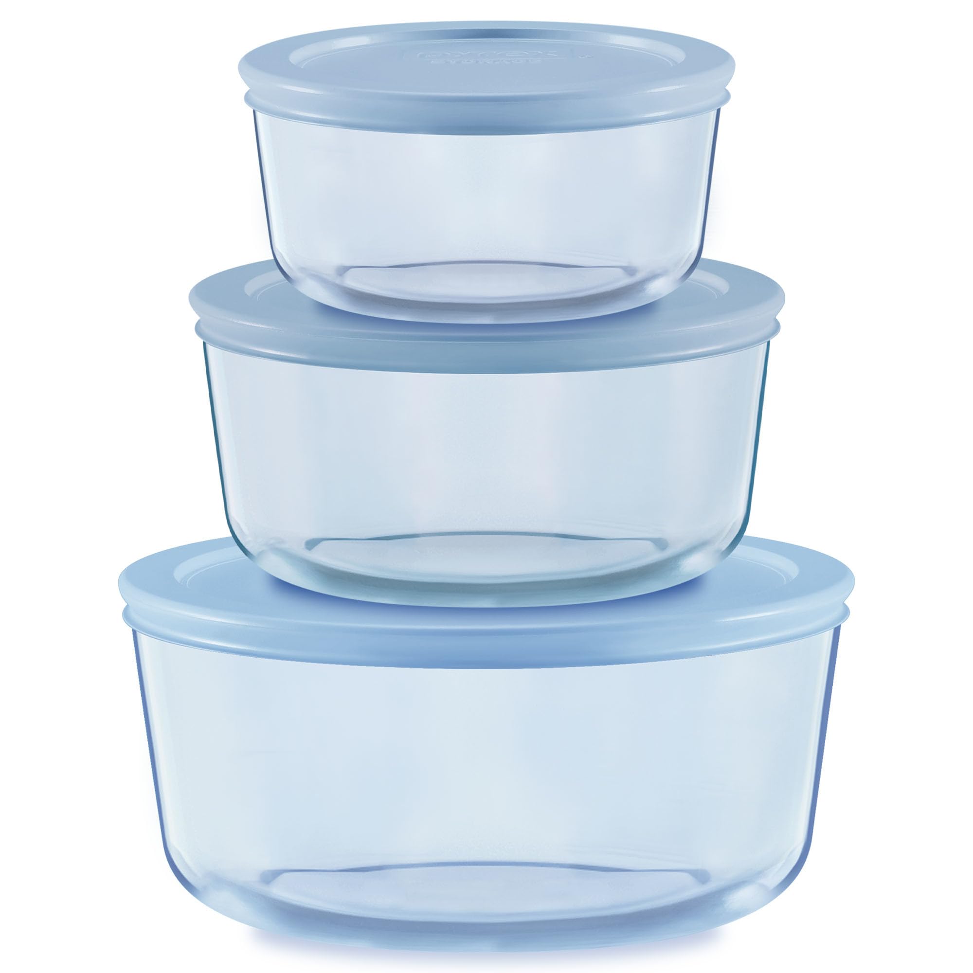 Photo 1 of ** missing all but 1 bowl **

Pyrex Colors Tinted (6-PC Medium) Small/Medium Round Food Storage Container Set, Snug Fit Non-Toxic Plastic BPA-Free Lids, Freezer Dishwasher Microwave Safe, 2 Cup, 4 Cup & 7 Cup