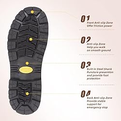 D DRYCODE Work Boots for Men with Steel