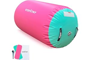 VOFiTNY Gymnastics Tumbling Equipment Air Barrel Inflatable Octagon Tumbler Roller Back-bend Trainer Chearleeding Mat Without Pump