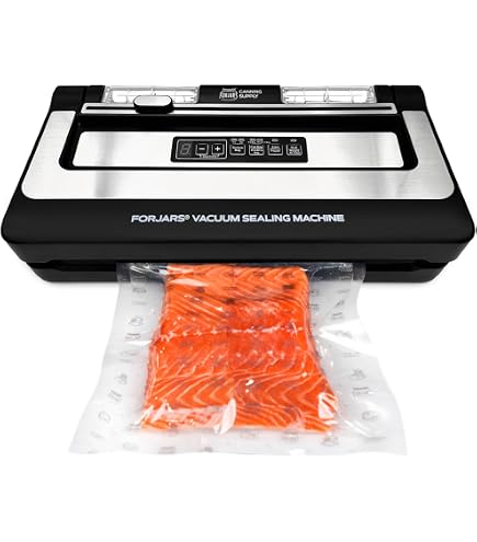 FORJARS Vacuum Sealer Bags Rolls - 11" X 150ft, 7.5 Mil Thick, For Food Storage & Sous Vide