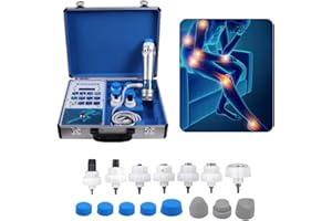 Shefmon Portable Shockwave Therapy Machine Focused Shockwave Therapy Machine with 7 Heads