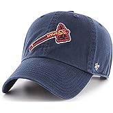Atlanta Braves Navy Alternate Hammer Clean Up Adjustable Hat, Adult One Size Fits All