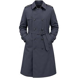 Genuine US Military Issue All-Weather Trench Coat, Vintage Double Breasted Rain Jacket