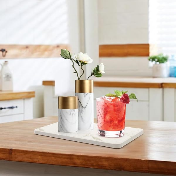 2 PCS WATER ABSORBING STONE TRAYS FOR BATHROOM COUNTER KITCHEN SINK TRAY DISH SOAP DISPENSER MAT DRYING VANITY TRAYS CERAMIC COASTERS SINK STAND CADDY SPONGE HOLDER MARBLE BATHROOM ACCESSORIES TRAYS