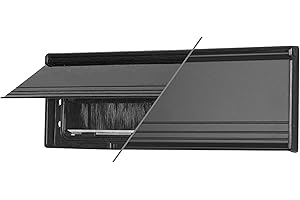 Draft Dodger 11.5"" Insulated Universal Surface Mount Matte Black Mail Slot Mailbox