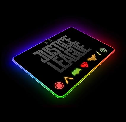 Amazon Justice League マウスパッド ゲーミング Rgb Ledライト 色切り替え クールな雰囲気 ハードサーフェス 滑り止めベース ゲーマー 誕生日 クリスマス プレゼント 350 X 250 Mm Jolimark 家電 カメラ