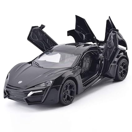 METRO TOYS & GIFT 1: 32 Lykanhypersport Models Pull Back Alloy Diecast Car for Kids (Assorted Colour)