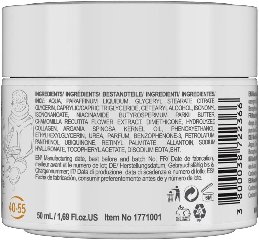 RevitaLAB Day and Night Collagen Anti-Ageing Moisturiser, Enriched with Hyaluronic Acid, Q10, Argan Oil and a UVA/UVB Filter - Image 3