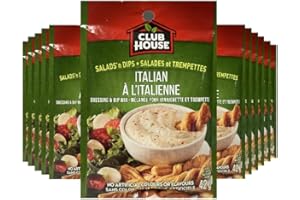 Club House, Dry Sauce/Seasoning/Marinade Mix, Salad N Dip, Italian, 42g, Case Pack 12 Count