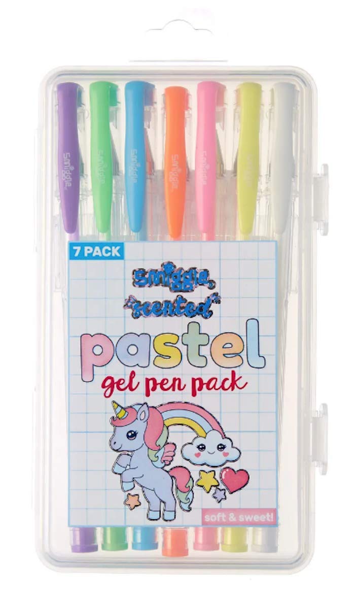 Smiggle Gel Pen Pack x7 Pastel Colour Scented Pens