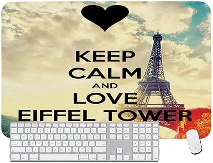 ゲーミングマウスパッド落ち着いてエッフェル塔が大好きデスクトップおよびラップトップ用1パック700x300x3mm 27 5x11 7x1 1 In Perfecone マウスパッド 通販 Amazon