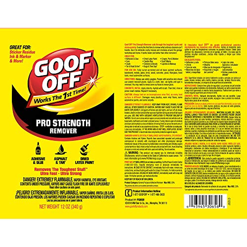 Goof Off FG658 Professional Strength Remover, Aerosol 12-Ounce - //medicalbooks.filipinodoctors.org