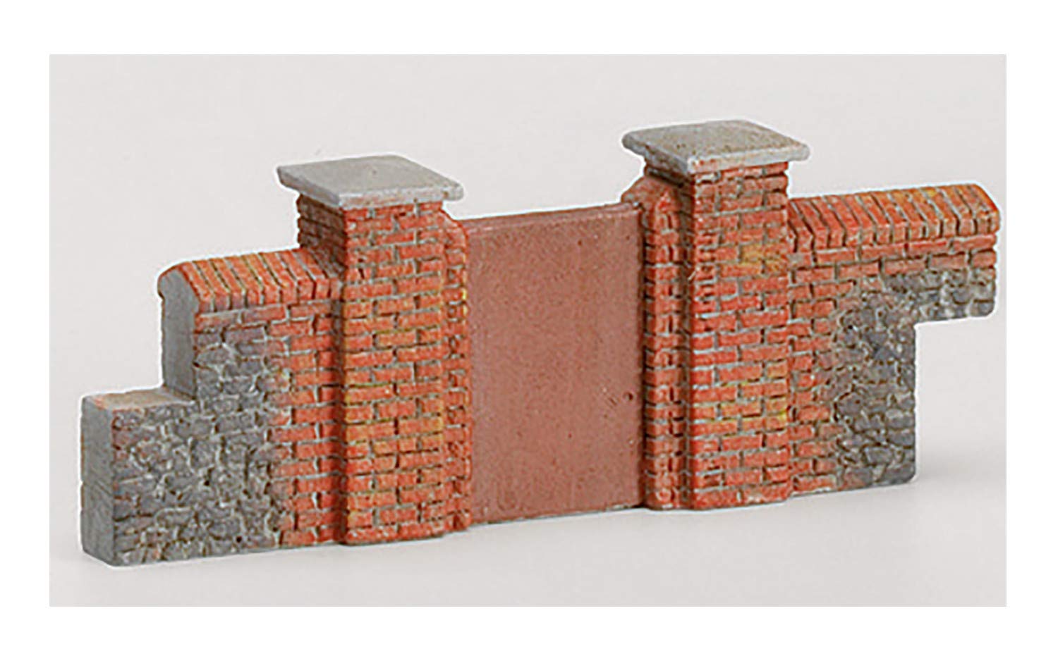 Hornby R8979 Skaledale 00 Gauge Brick Walling - Gates & Piers, Red