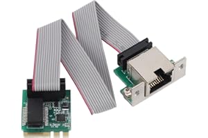 2.5G Ethernet Card M.2 A E to RTL8111H Gigabit Adapter, RTL8111H M.2 A E Single Port 2.5G NIC Adapter Straight Pin
