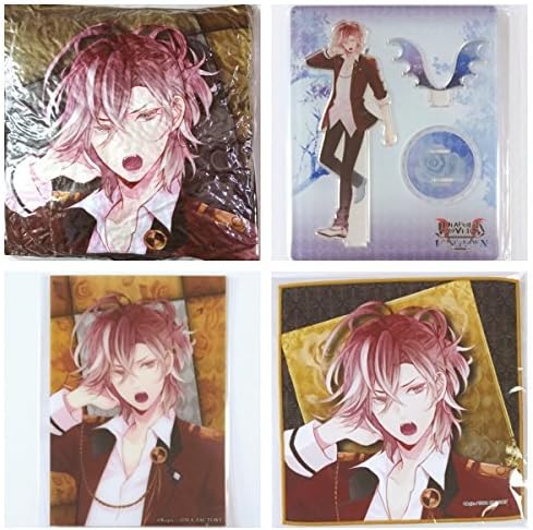 Rejet DIABOLIK LOVERS LOST EDEN lost paradise Lottery Type-B A prize cushion B Award acrylic figure stand C Awards micro-fiber cloth D Award clear bromide Comp set