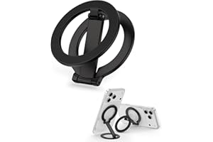 Magnetic Phone Grip for Magsafe, Foldable 360°Rotation Kickstand Mag Safe iPhone Stand, Dual-Sided Magnet Finger Loop Cellpho
