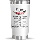 TEEZWONDER Birthday Gifts for Women - Stainless Steel Insulated Coffee Tumbler with Lid 20 Oz - Inspirational Christian Gifts for Women, Birthday Gift for Wife Friends Mom Grandma