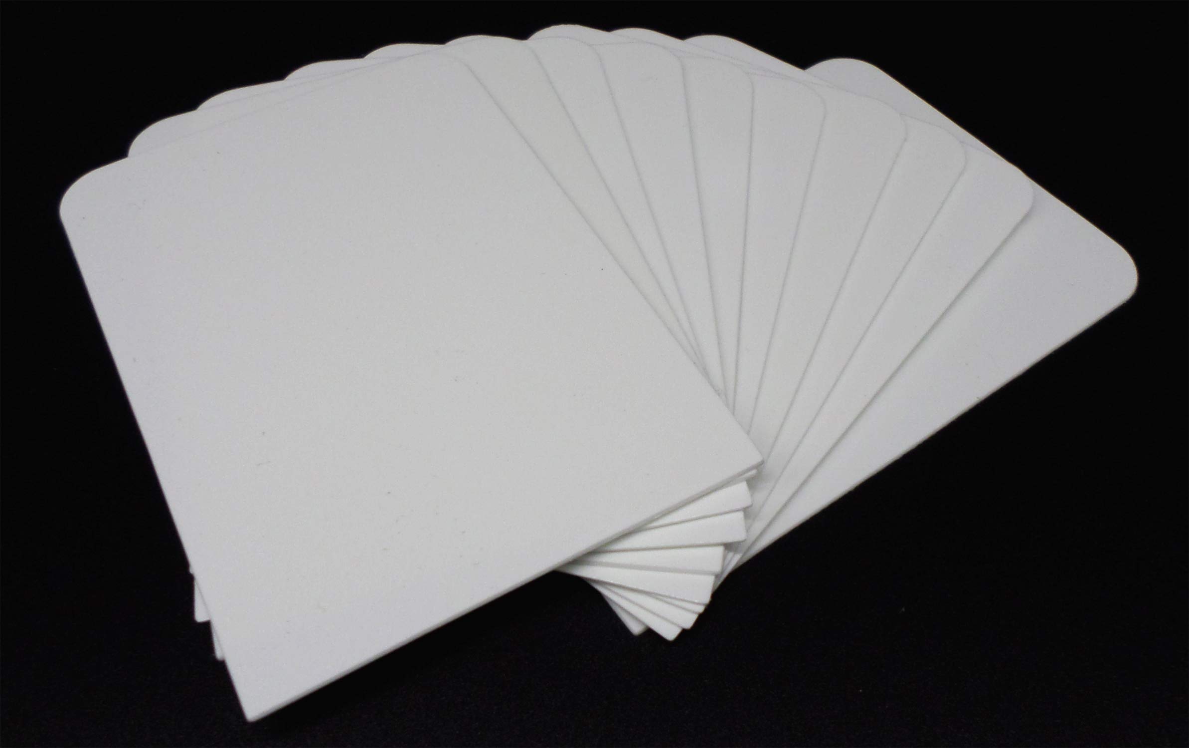 10 Docsmagic.de Trading Card Deck Divider - White - 68 x 97 mm