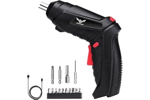 JENABOM 14 in 1 Electric Screwdriver Cordless Rechargeable Set 3.6V Drill 3.5N·m Max Torque Rotatable Electric Drill Screwdri