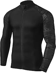 TSLA Men's Long Sleeve Zip Rash