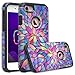 [GW USA] Compatible for iPhone 8 Case, iPhone 7 Case [Shock Absorption] Hybrid Dual Layer Armor Defender Protective Case Cover for iPhone 8 / iPhone 7, Rainbow