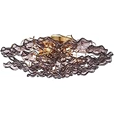 Crystorama Esme 22.5'' Aged Brass Semi Flush Mount