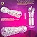 sandywident The Stimulation of Sex Toys Condoms Fashion Man's Sex Toy Crystal Lengthen Condoms Extend Time Increase Can Be Reused