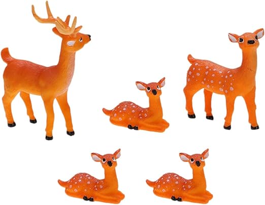 plastic deer figurines
