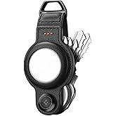 Spigen Valentinus Key Organizer, Compact Holder | Keychain, Keyring, Holds Up to 6 Keys - Black