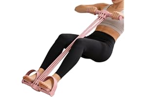 Exercise Pedal Band,Home Gym Workout Equipment,Foot Resistance Band with Handle | for Men, Women, Youth, Athletes, Players, B
