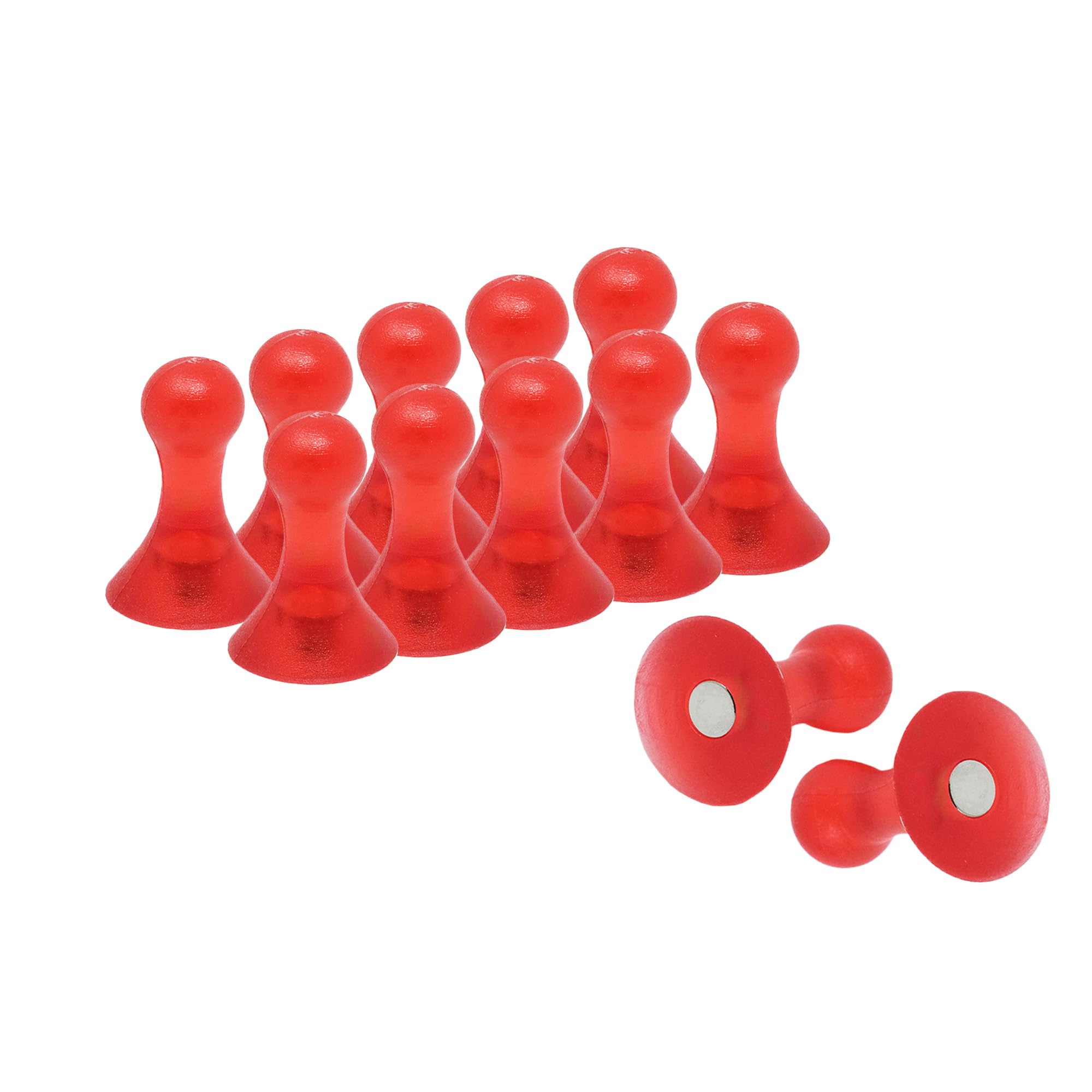 Small Red Skittle Magnets for Fridge, Whiteboard, Noticeboard, Filing Cabinet - Pack of 12 — image 1